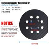5 Hook and Loop Replacement Sander Pad for Craftsman 315 Model Random Orbit Sander