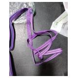 Dog Harness with Leash Set, No Pull Adjustable Reflective Step-in Puppy Pet Vest Harnesses for Small Medium Large Dogs and Cats,Purple S