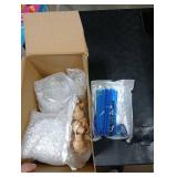 Baderke 12 Pcs 5 oz/ 150 ml Don Julio Tequila Bottles with Cork and Straw Mini Empty Flat Patron Bottles Reusable Tiny Liquor Jar Shot Glass with Blue Silk Ribbon for Wedding Party Decoration