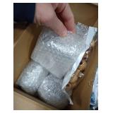 Baderke 12 Pcs 5 oz/ 150 ml Don Julio Tequila Bottles with Cork and Straw Mini Empty Flat Patron Bottles Reusable Tiny Liquor Jar Shot Glass with Blue Silk Ribbon for Wedding Party Decoration