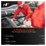 A-Premium Starter Motor Compatible with Nissan Altima 2007-2012 Manual Transmission, Sentra 2007-2012, L4 2.5L, 12V 1.7KW 13 Teeth Counter Clockwise, Replace# 23300-JA00B, 23300-JA00D