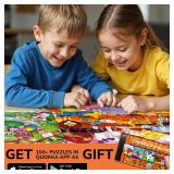 QUOKKA Puzzles for Kids Ages 4-6 4 x 48 Pieces Jigsaw Puzzles for Toddlers 2-4 Children