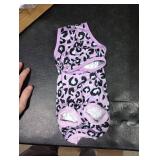 Kuoser Dog Recovery Suit for Dogs After Surgery,Professional Surgical Onesie for Female Male Dogs Spay Neuter,Soft Dog Surgery Suit Bodysuit for Abdominal Wounds Skin Disease,Light Purple Leopard S