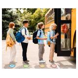 JUESMOS 36PCS Colorful Number Spot Markers Stickers Line up Spots for Classroom Floor Number Stickers Classroom Line up Spots Dots Floor Decals for Teacher Kindergarten Preschool Elementary