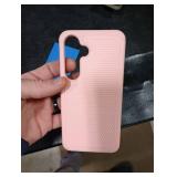 FNTCASE for Samsung Galaxy S24 Case: Dual Layer Heavy Duty Cell Phone Protective Cover Shockproof Rugged with Non-Slip Textured - Military Drop Protection Bumper Tough - 2024, 6.2inch Sakura Pink