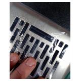 Howeall 4x12 Inches Heavy Duty Walkable Floor Register - Easy Adjust Air Supply Lever Decorative Floor Vent Covers - Boston Design Vent Covers for Home - Satin Nickel