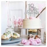 18th Birthday Cake Topper Glitter Cheers to 18 Years Cake Topper and Adultish for 18th Birthday Party Decoration Silver