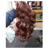 Wiggy Mermaid Brown Princess Wig with Bun Long Curly Wig + Cap for Halloween Costume Cosplay