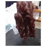 Wiggy Mermaid Brown Princess Wig with Bun Long Curly Wig + Cap for Halloween Costume Cosplay