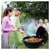 onlyfire Grill Lid Holder, Stainless Steel Slide a Side Lid Prop for All Weber 18/22/26 Charcoal Kettle Grills, Charcoal Grill Accessory for Weber Kettle