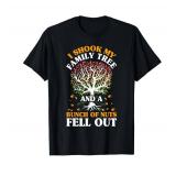Shook My Family Tree Nuts Fell Out Funny Reunion Genealogy T-Shirt M