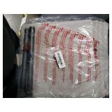 StorageWorks Hanging Closet Organizer with Metal Rod, 6-Section Closet Organizers and Storage, Collapsible Hanging Shelves for Wardrobe Organizer, Nursery, Bedroom, Light Khaki