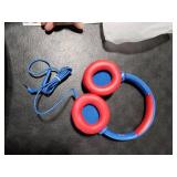 Kids Headphones for School, 85/94 dB Volume Limit, Wired Over Ear Headphones for Kids Boys Girls with Microphone, Foldable Stereo Sound 3.5mm Wired Cord for Kindle Tablet Airplane Travel, Blue