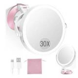 30X/1X LED Magnifying Makeup Mirror
