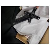 BUCKLOS MTB Mountain Bike Single Speed Square Taper Crankset -170mm Cranksets Bicycle Crank Set with 104BCD 32/34/36/38/40/42T Round/Oval Chainring Fit for Ebike/Commuter Bike