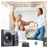 [Upgraded] 1Mii B06 Plus Bluetooth Receiver, HiFi Wireless Audio Adapter, Bluetooth 5.3 Receiver with 3D Surround aptX HD aptX Adaptive for Home Music Streaming Stereo System