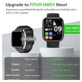 FITVII Health & Fitness Tracker (Answer/Make Calls), Smart Watch with 24/7 Heart Rate and Blood Pressure, Sleep Tracking, Blood Oxygen Monitor, 120+ Sport Modes Activity Tracker for Women Men