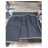 decorUhome Decorative Outdoor Throw Pillow Covers 24x24 Set of 2, Square Linen Rustic Neutral Farmhouse Euro Pillow Covers with Stitched Edge for Couch, Sofa, Living Room, Black