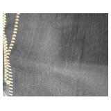 decorUhome Decorative Outdoor Throw Pillow Covers 24x24 Set of 2, Square Linen Rustic Neutral Farmhouse Euro Pillow Covers with Stitched Edge for Couch, Sofa, Living Room, Black