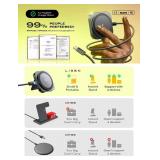 LISEN for MagSafe Charger Stand for iPhone Magnetic Apple Watch Airpods Charging, Airplane Gadgets Magsafe Kickstand for iPhone Wireless Charger Gifts for Women Men Travel Essentials