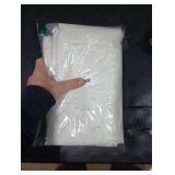 Lecloud Doris Sheer Linen Curtains 84 Inch Length 2 Panels Set, Solid Slub Natural Curtain/Panel/Drapes for Living Room Bedroom, Farmhouse Gauzy Kitchen Window Treatment Dual Rod Pockets, 40W x 84L