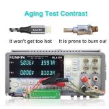 AGVEE 3 Pack 1.5ft for iPhone Charging Cable, Reinforced End Tip, Braided Fast OEM USB Charger Wire Data Cord for iPhone 11 10 8 7 6S 6, iPad iPod iOS Case Friendly, Gray