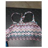 Aqua Eve 3 Piece Tankini Swimsuit for Women Tank Bathing Suit with Shorts Open Back Athletic Swimwear Blue M