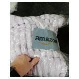 BEDELITE Fleece Throw Blanket for Couch - 300GSM Soft & Warm Fluffy Lavender Fog Blanket, Decorative and Giftable Striped Blankets for Women, Men, 50x60