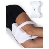 Everlasting Comfort Memory Foam Knee Pillow for Side Sleepers Sciatica Pain Relief Pillow, Removable Strap Support Leg Pillows for Sleeping Alignment, Knees, Back & Hip Cushion
