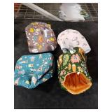 Cinnvoice 4 Pcs Guinea Pig Hideout, Guinea Pig Bed Tunnel, Rabbit Washable Small House Cage Accessories for Bunny Hedgehog Mouse Chinchillas Hamsters Ferrets Bearded Dragons Rats(Forest,7.9 in)