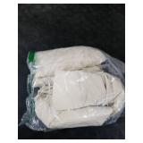 Smiry Waterproof Seat Covers for Dining Room Chairs Set of 4, Stretch Jacquard Removable Washable Chair Seat Slipcovers Protector, No Rear Covers, Beige