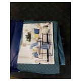 Phantoscope Pack of 2 Faux Leather Pillow Covers - Woven Leather Throw Pillows - Modern Outdoor Farmhouse Decorative Pillowcases Couch Pillows, Teal Blue 18x18 Inches