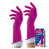 Playtex Living Reuseable Rubber Cleaning Gloves (Medium, 3 Pairs), Premium Protection Reusable Household Gloves