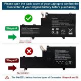 Futurebatt OM03XL HSTNN-IB7O 863167-171 Laptop Battery Compatible with HP EliteBook x360 1030 G2 Series Notebook.HP OM03XL 3057XL 863167-1B1 863167-171 863280-855 HSN-I04C HSTNN-IB70 HSTNN-IB7O
