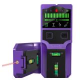 SUNMAY Stud Finder Wall Scanner - 7 in 1 Stud Detector Center Finder for Wood Metal AC Wire Joist Pipe Detection, Electronic Stud Sensor with Laser Level, LCD Display, Bubble Level & Ruler