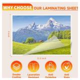 Thermal Laminating Pouches,Hold 8.5 x 11 inch Sheets 200 Pack,3 Mil Clear Thermal Laminate Pouches 9 x 11.5 inch Lamination Sheet Paper