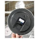 Bernhard Products White Wall Clock Silent Non Ticking 10 Inch Quality Quartz Battery Operated Round Easy to Read Home/Kitchen/Office/Classroom/School Clocks