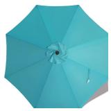 MASTERCANOPY Patio Umbrella 9 ft Replacement Canopy for 8 Ribs-Turquoise Canopy Only