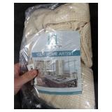 H.VERSAILTEX Stretch Dining Chair Covers Set of 2 Chair Covers for Dining Room Parsons Chair Slipcover Chair Protectors Covers Dining, Feature Textured Checked Jacquard Fabric, Natural