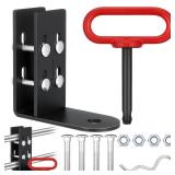 Hoolerry Zero Turn Lawn Mower Trailer Hitch and Magnetic Hitch Pin 1/4 (6mm) Thick Heavy Duty Steel Lawn Trailer Kit with Pin for Mowers, Tractors, Hauling Trailers