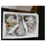 Hodao 3pcs 4.75 H Spring Summer Gnome Decorations - Tomte, Elf Fall Gnome Decor - Swedish Elf Dwarf Figurine Table Decor - Gray Indoor Home Gift ONE HAND NEEDS GLUED