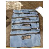 LEIFIDE 6 Pcs Money Bag with Lock and Zipper 11 x 5.5 Inches Lockable Storage Bag Cash Accessories Pouch for Storing Coins Checks Documents(Navy Blue)