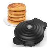 CROWNFUL Mini Waffle Maker, 4 Chaffle Maker with Compact Design, Easy to Clean, Non-Stick Surface, Perfect for Breakfast, Dessert, Sandwich, or Other Snacks