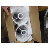 VONLUCE Wall Sconce Set of 2, Plug in & Hardwired Swing Arm Wall Lamps, Adjustable Wall Mounted Lighting Fixtures, Modern Wall Lights with Black Base White Fabric Shade for Bedside, Hallway, Study