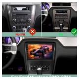 [2G+64G] Car Radio for Ford Mustang 2010 2011 2012 2013 2014, 10 inch Touch Screen Android Mustang Stereo, EQ Audio/Carplay/Android Auto/SWC +AHD Backup Camera