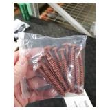MorningRo 12 Pack Vinyl Shutter Fasteners Plastic Shutter Screws Window Shutters Exterior Spike Loks for Installing Decorative Exterior Vinyl Shutters (Burgundy Red)
