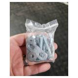 uxcell Round U-Bolts 4 Sets 0.79(20mm) Inner Width 50mm Length Steel M6 with Nut, Plate, Washer