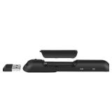 Wireless Presenter, Hyperlink Volume Control Presentation Clicker RF 2.4GHz USB PowerPoint Clicker Presentation Remote Control Pointer Slide Advancer (Black)