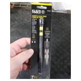 Klein Tools 716PNDHC 7/16-Inch Magnetic Color-Coded Power Nut Driver, SAE, Impact-Rated Hollow Nut Driver with 5-Inch Extended Reach Shaft