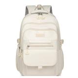 School Cute Aesthetic Backpack Girls Backpack for Students Kids Teen Girls Large Capacity Bookbags College Backpacks Laptop Lightweight Bookbag Casual Travel Daypacks School Bag White